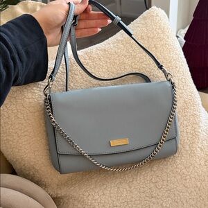 Kate Spade Slate Blue Shoulder Bag with Chain